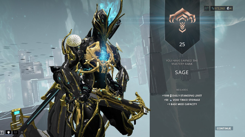 Warframe Eldridzh reaching rank 25 Sage with Ember Prime Warframe скриншот од лична архива на Иван Стојановски