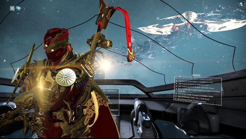 Warframe Eldridzh represent skin in the arbiter -скриншот од лична архива на Иван Стојановски